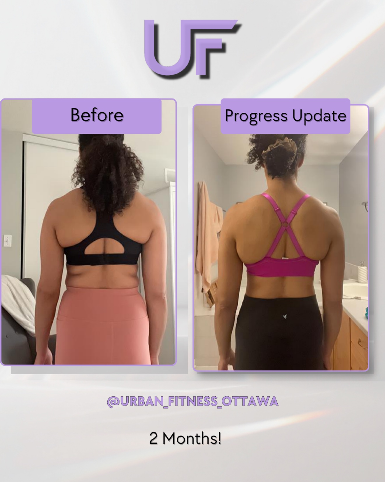 Client progress photo