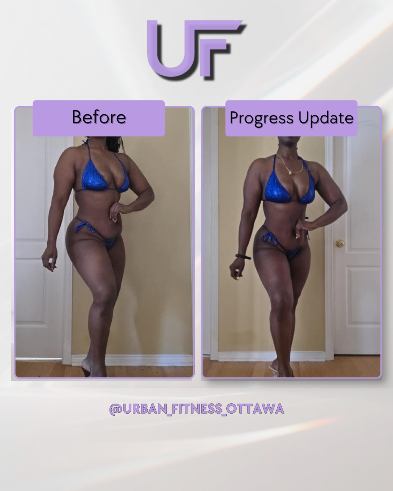 Client progress photo