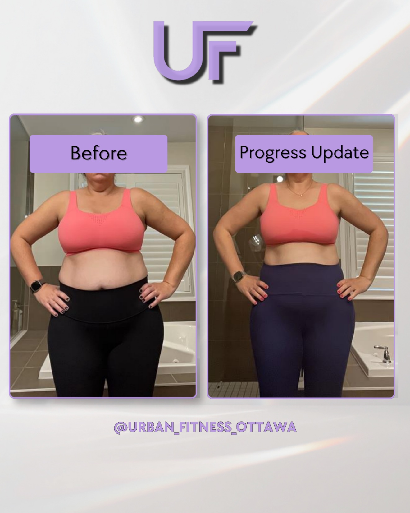Client progress photo