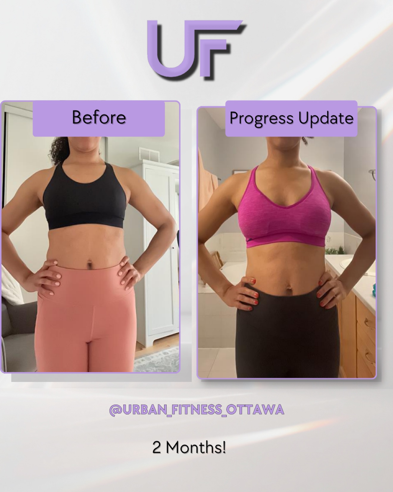 Client progress photo