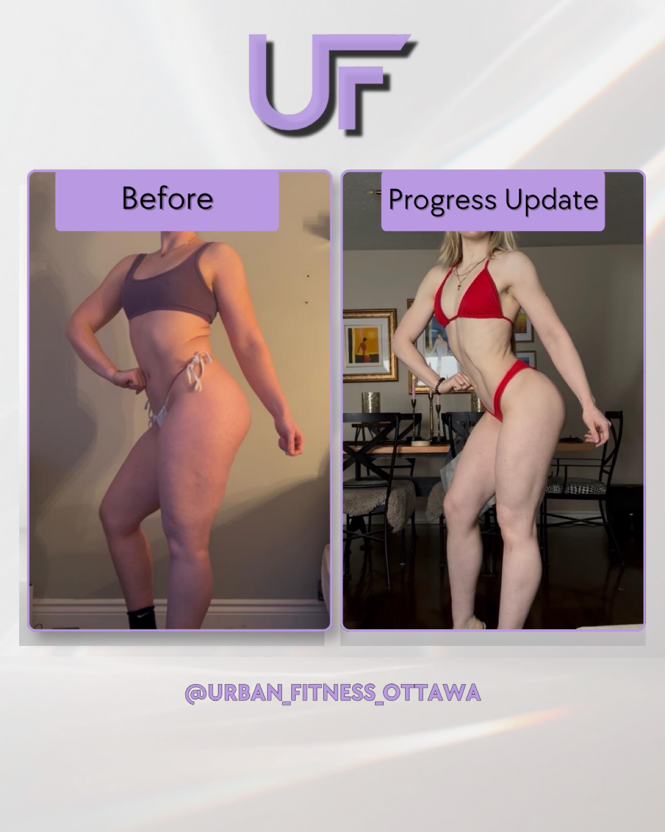 Client progress photo