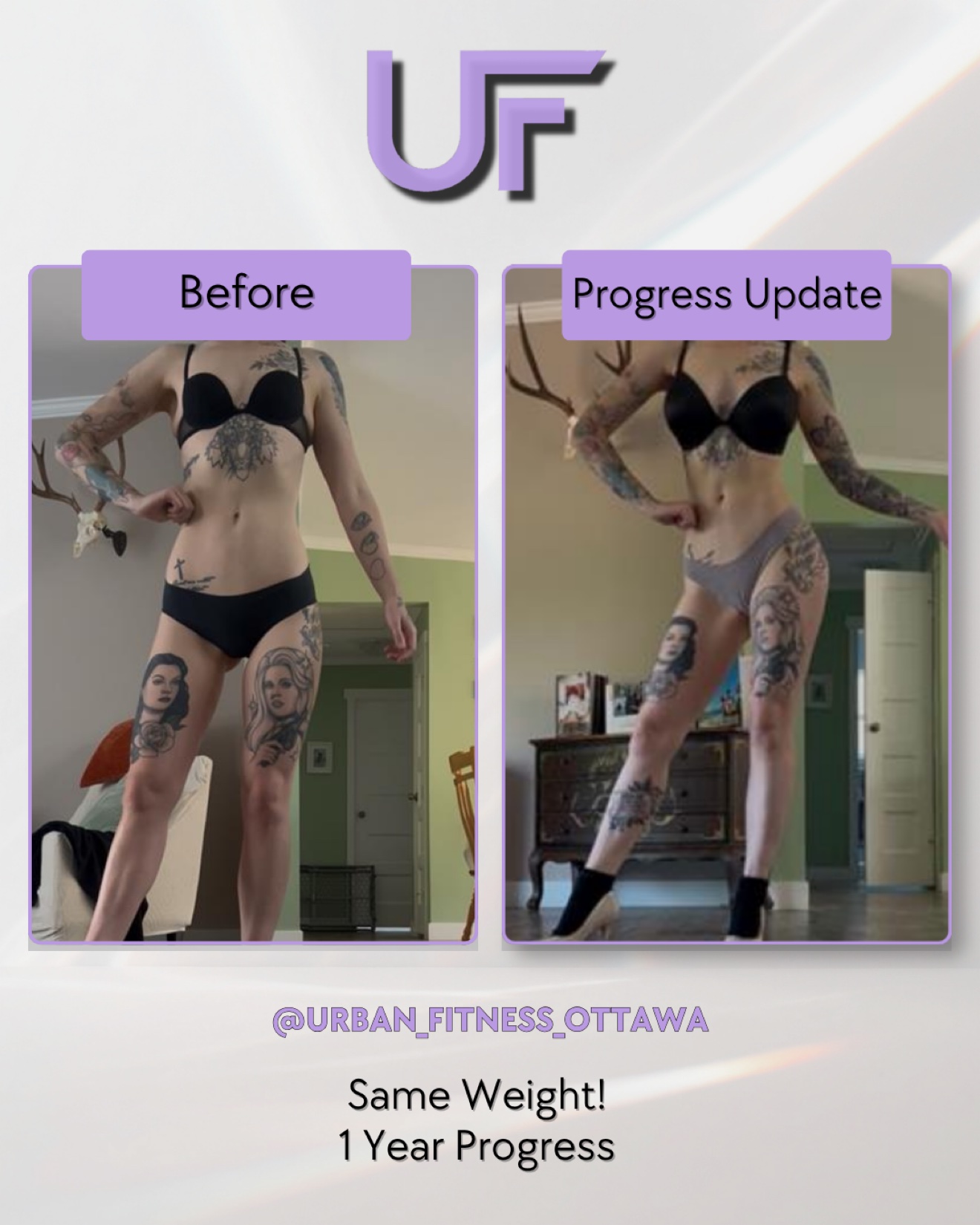 Client progress photo